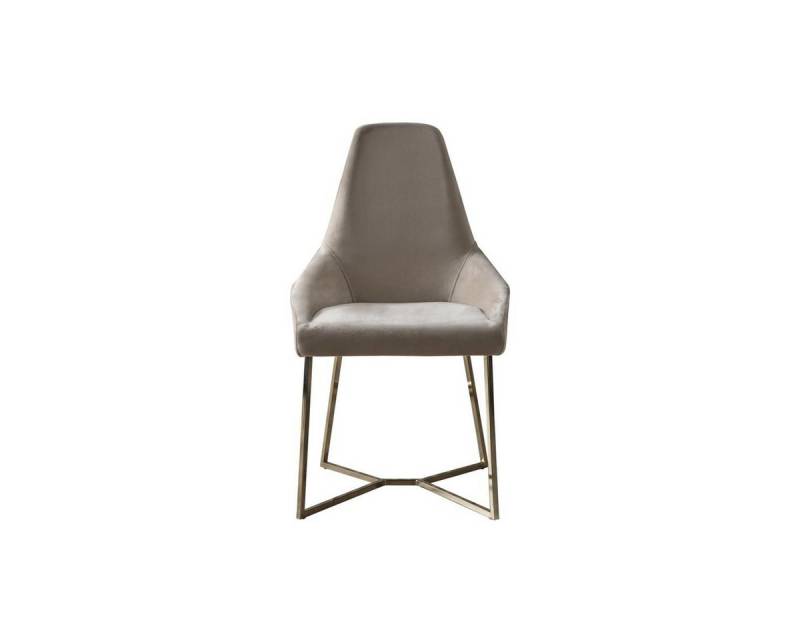 JVmoebel Esszimmerstuhl Beiger Luxusstuhl für Esszimmer - Moderner Lehnstuhl (1 St), Made in Europa von JVmoebel