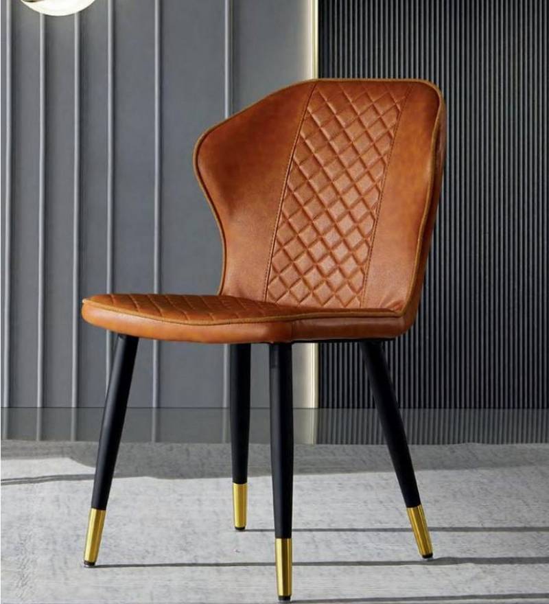 JVmoebel Esszimmerstuhl Brauner Designer Esszimmerstuhl Moderner Lehnstuhl für Einsteiger (1 St), Made in Europa von JVmoebel