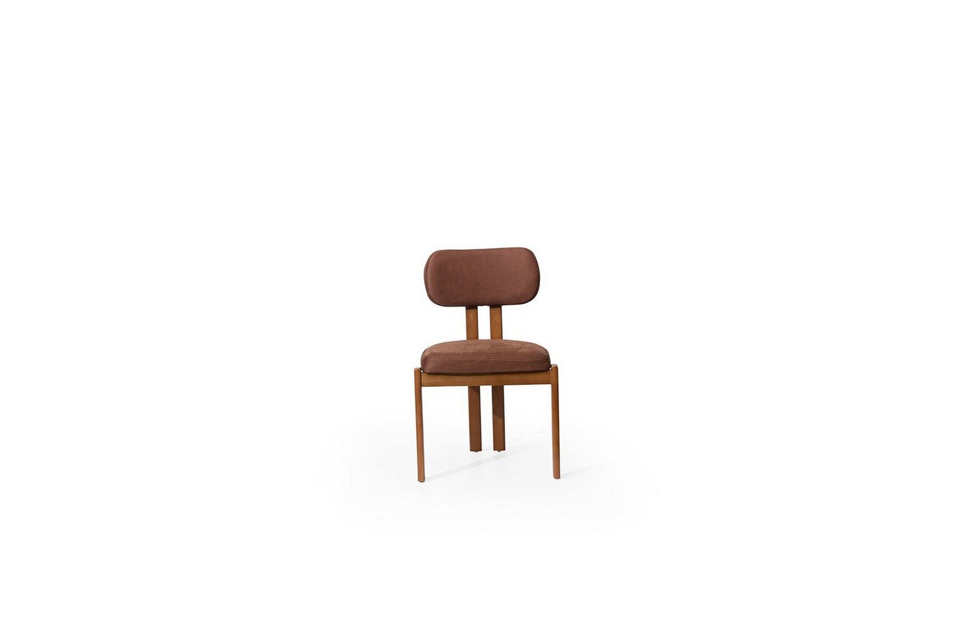 JVmoebel Esszimmerstuhl Brauner Designer-Stuhl für das Esszimmer ohne Armlehnen (1 St), Made in Europa von JVmoebel