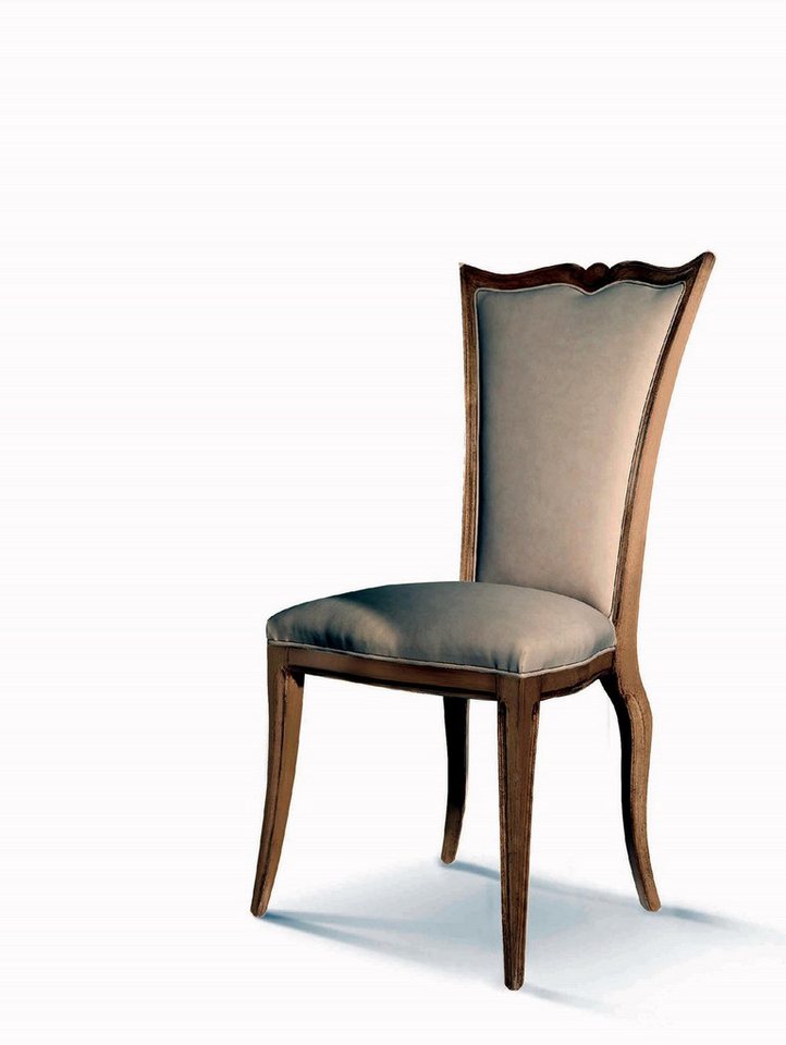 JVmoebel Esszimmerstuhl Brauner Sessel - Bequemer Esszimmerstuhl mit Textilbezug, Made in Italy von JVmoebel