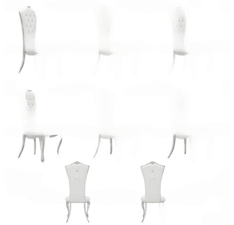 JVmoebel Esszimmerstuhl Chesterfield Polsterstuhl Set aus 6 Sitzmöbeln Textil (6 St), Made in Europa von JVmoebel