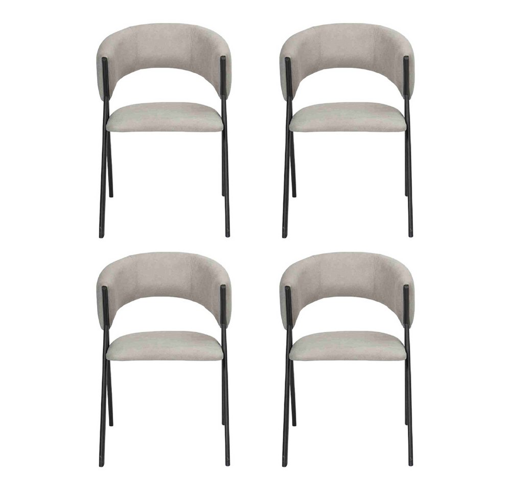 JVmoebel Esszimmerstuhl Design Stühle Set aus Textil für das Esszimmer - 4er Gruppe (4 St), Made in Europa von JVmoebel