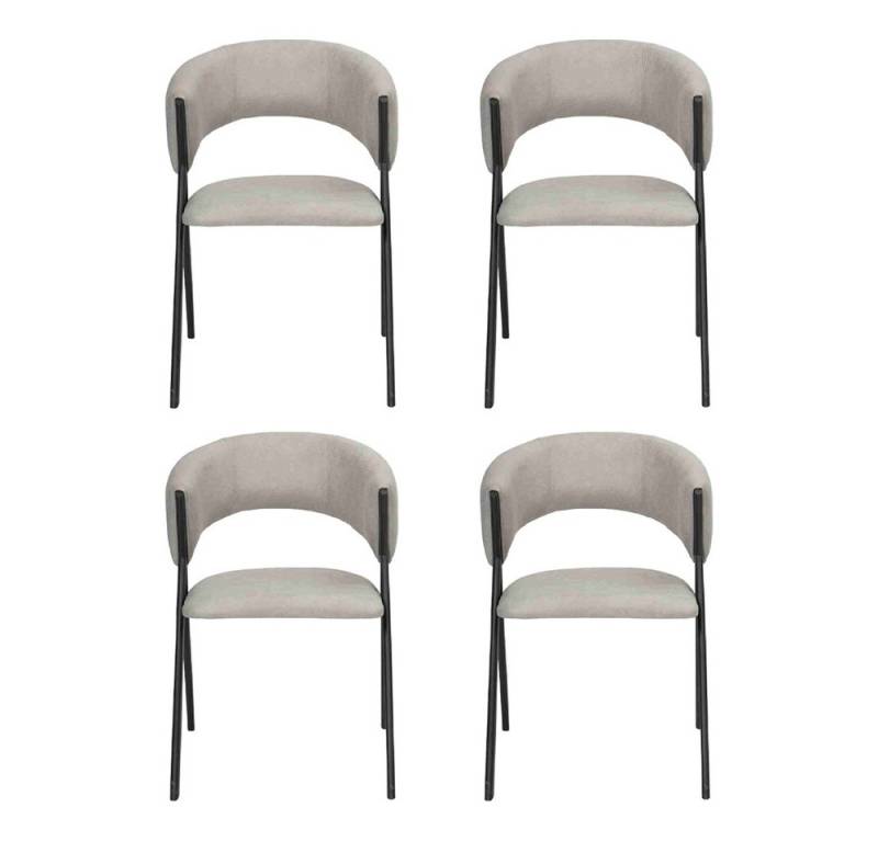 JVmoebel Esszimmerstuhl Design Stühle Set aus Textil für das Esszimmer - 4er Gruppe (4 St), Made in Europa von JVmoebel