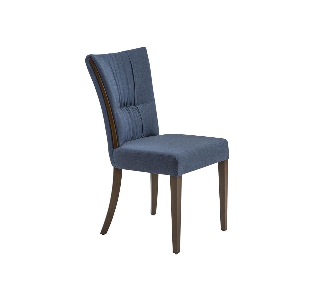 JVmoebel Esszimmerstuhl Designer Esszimmerstuhl in Blau – Moderner Polstersitz (1 St), Made in Europa von JVmoebel