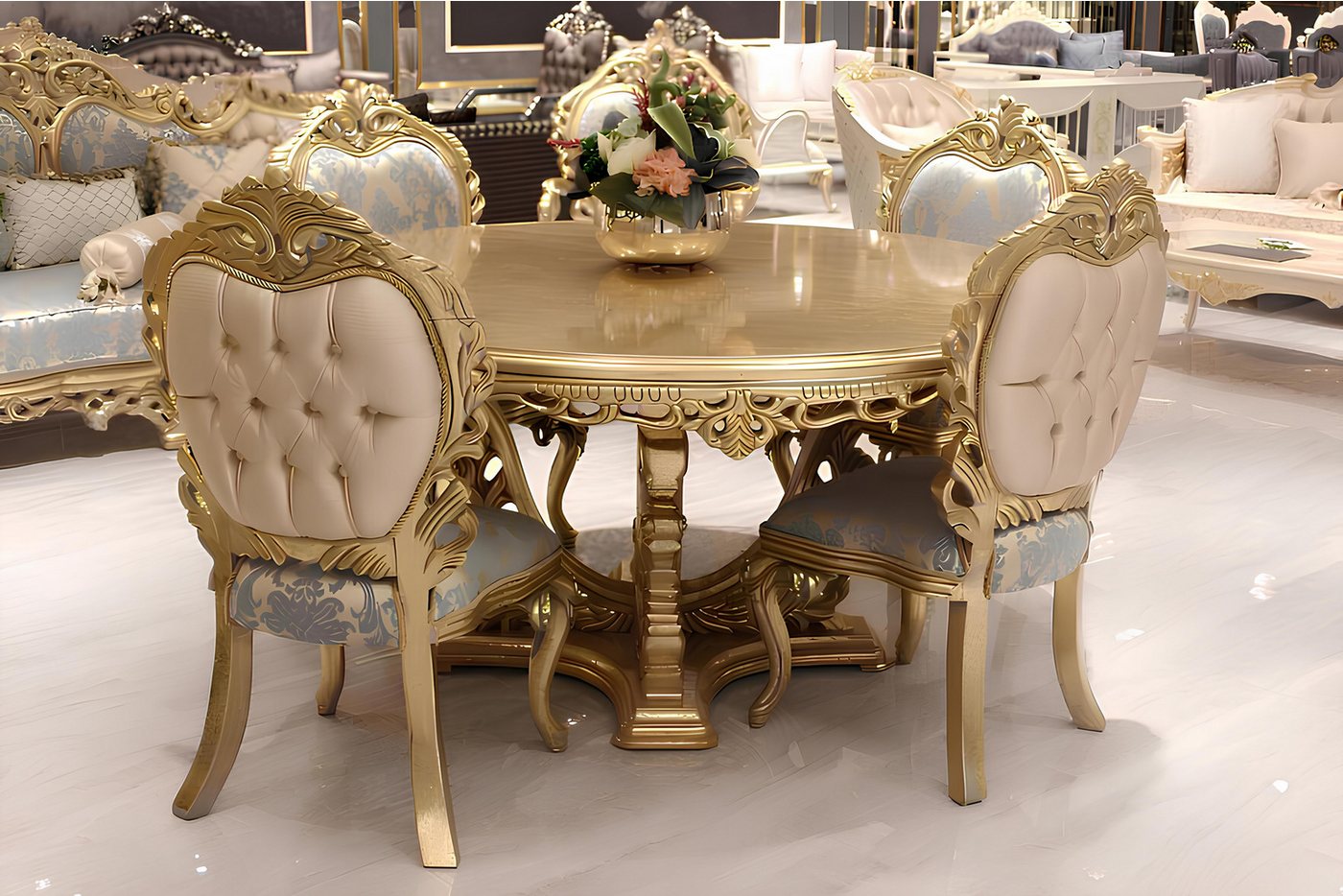 JVmoebel Esszimmerstuhl Designer Holzstuhl Set für das Esszimmer – 4er Set (4 St), Made in Europa von JVmoebel