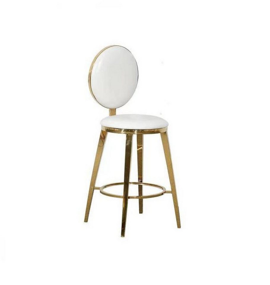 JVmoebel Esszimmerstuhl Designer Polsterstuhl in Weiß für Esszimmer - Kunstleder-Sessel (1 St), Made in Europa von JVmoebel