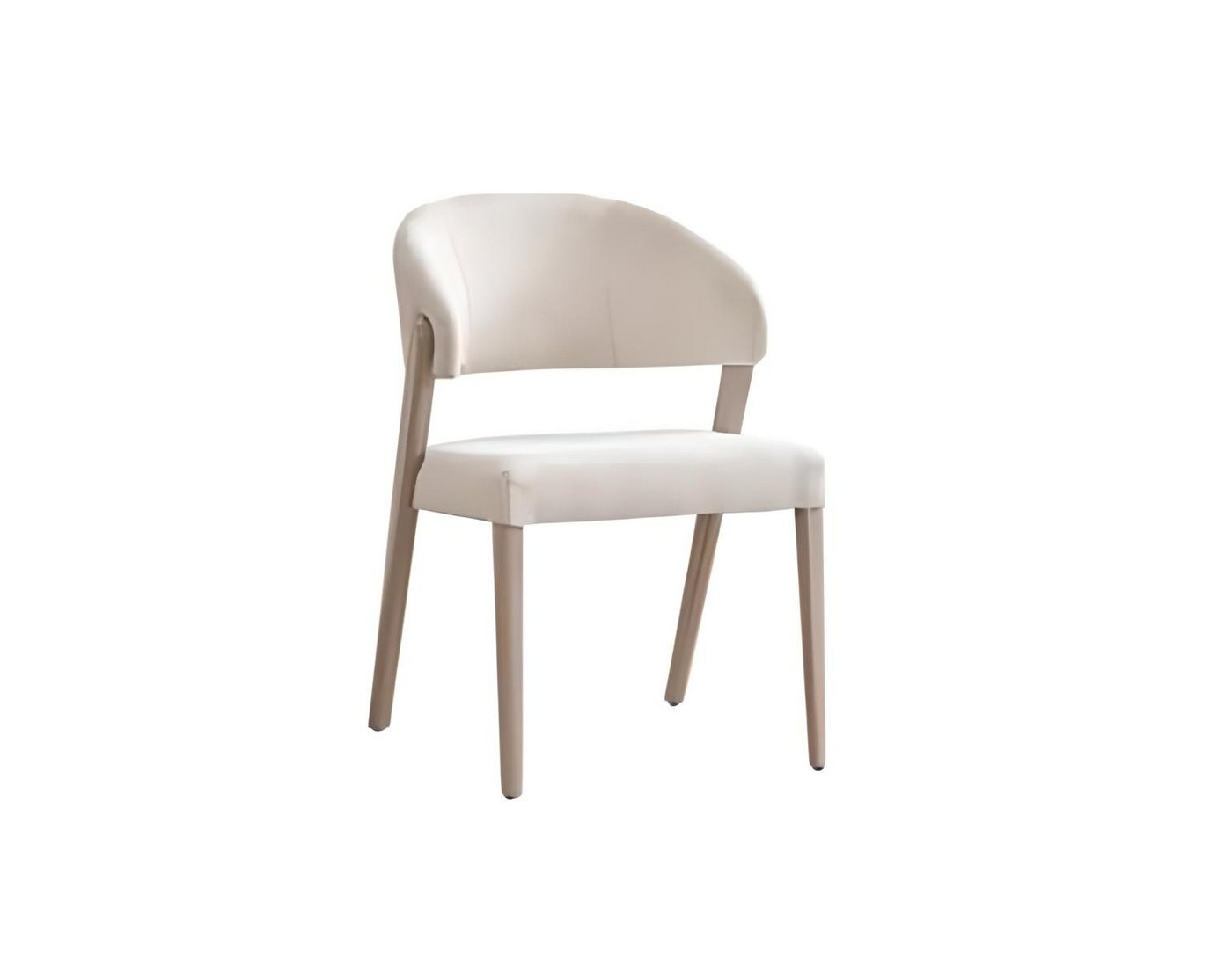 JVmoebel Esszimmerstuhl Eleganter Holzstuhl in Weiß – Designer Stuhl für das Esszimmer (1 St), Made in Europa von JVmoebel