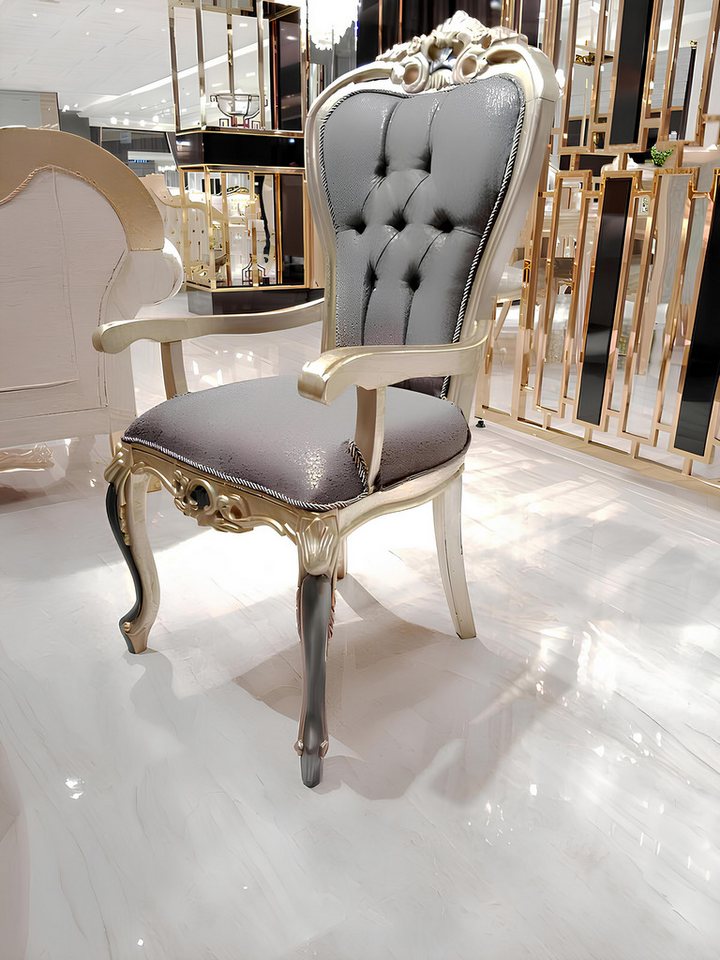 JVmoebel Esszimmerstuhl Eleganter Holzstuhl mit Textilbezug für das Esszimmer (1 St), Made in Europa von JVmoebel