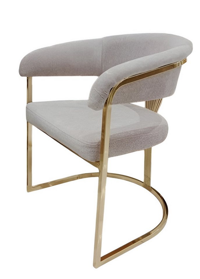 JVmoebel Esszimmerstuhl Esszimmer 4x Graue Stühle im Modernen Textil Design Sofort (4 St), Made in Europa von JVmoebel