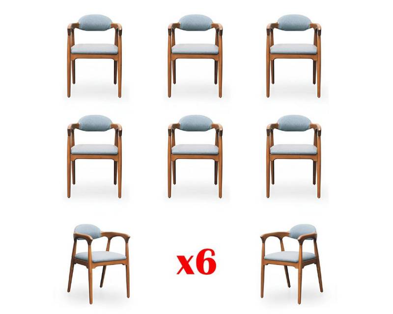 JVmoebel Esszimmerstuhl Esszimmer Set mit 6 Komfortstühlen und Tisch Garnitur, Made in Europa JVmoebel Esszimmerstuhl Esszimmer Set mit 6 Komfortstühlen und Tisch Garnitur, Made in Europa von JVmoebel