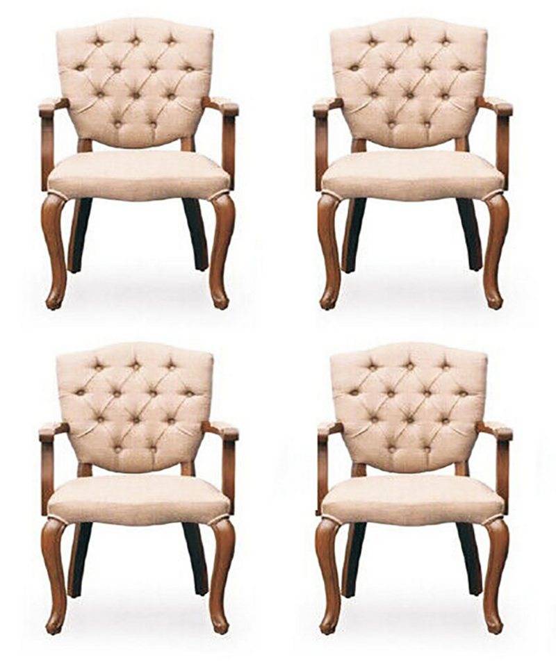 JVmoebel Esszimmerstuhl Esszimmer Stuhl Garnitur Sessel Design 4x Stühle Gruppe Set Sofort (4 St), Made in Europa von JVmoebel