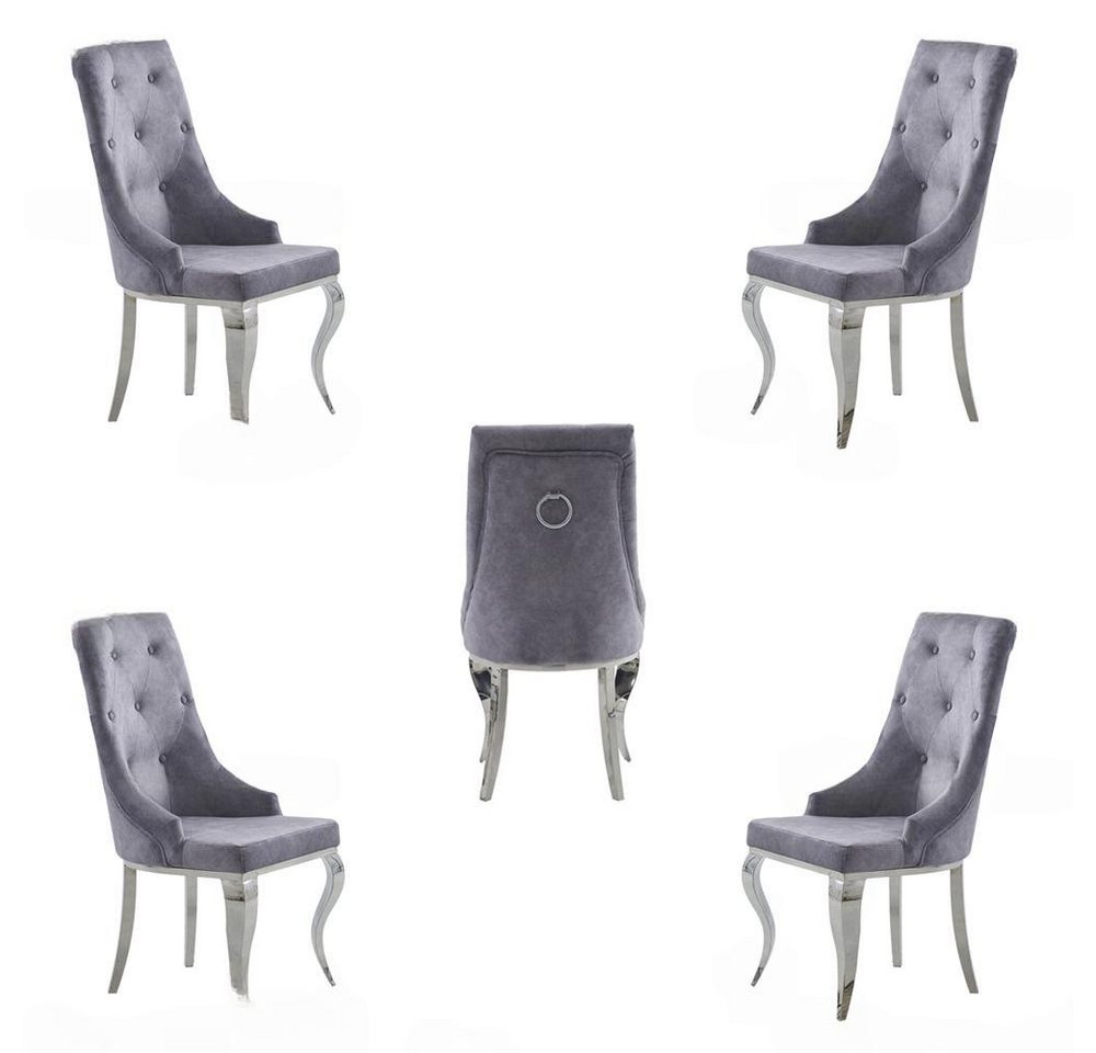 JVmoebel Esszimmerstuhl Esszimmer Stuhl Set 4er Gruppe Design Lehnstuhl Möbel Neu (4 St), Made in Europa von JVmoebel