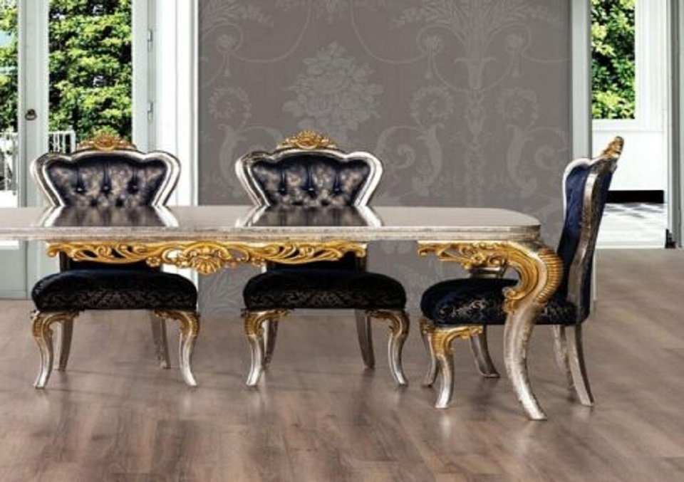 JVmoebel Esszimmerstuhl, Esszimmerstuhl 1x Stuhl Holz Luxus Ess Stil Barock rokoko Stühle Neu von JVmoebel