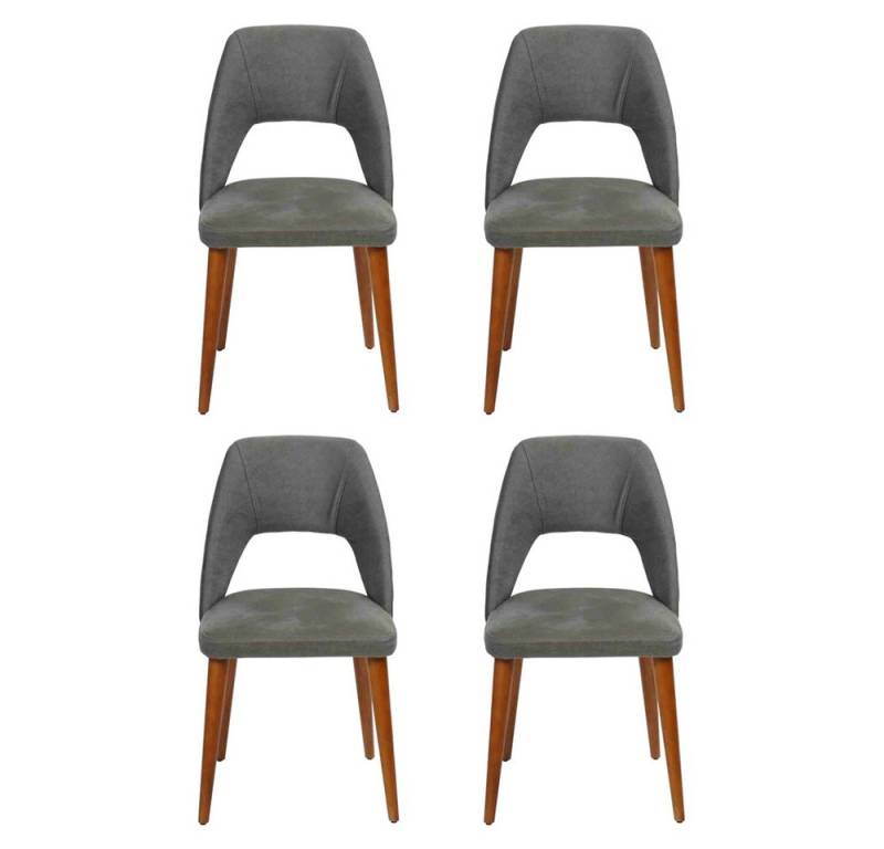 JVmoebel Esszimmerstuhl Exklusives Set von 4 Designersesseln für die Küche und Esszimmer (4 St), Made in Europa von JVmoebel