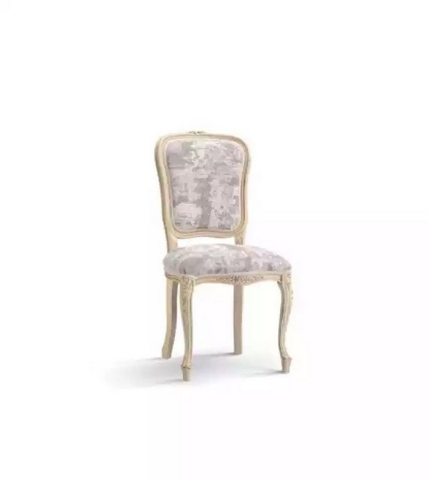 JVmoebel Esszimmerstuhl Grau Eleganter Esszimmerstuhl aus Holz im klassischen Design (1 St), Made in Italy von JVmoebel
