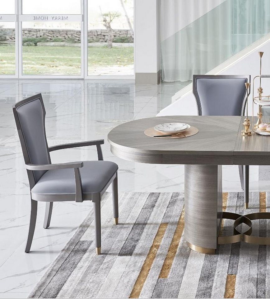 JVmoebel Esszimmerstuhl Komplettset Blaue Polsterstühle für Esszimmer – 4er Garnitur, Made in Europa JVmoebel Esszimmerstuhl Komplettset Blaue Polsterstühle für Esszimmer – 4er Garnitur, Made in Europa von JVmoebel