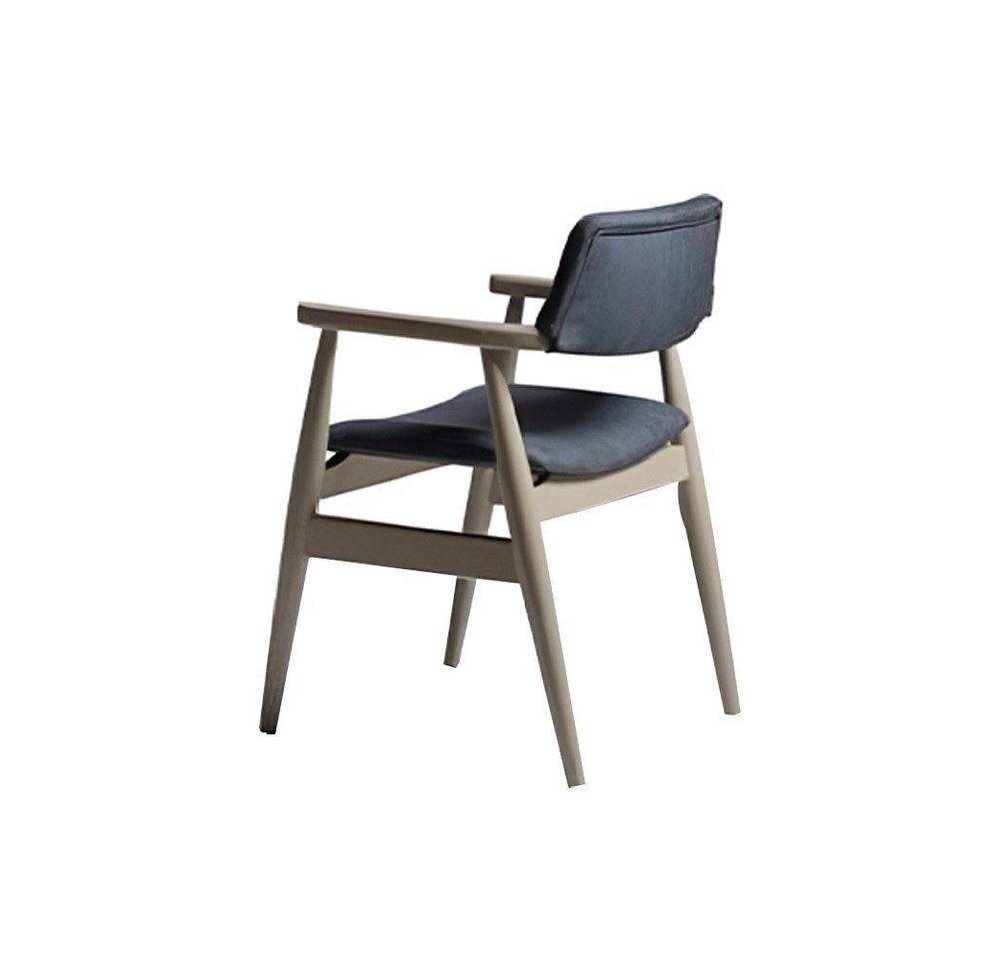 JVmoebel Esszimmerstuhl Küchenstühle Esszimmerstühle Holzstühle Set 2tlg Grau Polsterstühle (2 St), Made in Europa von JVmoebel