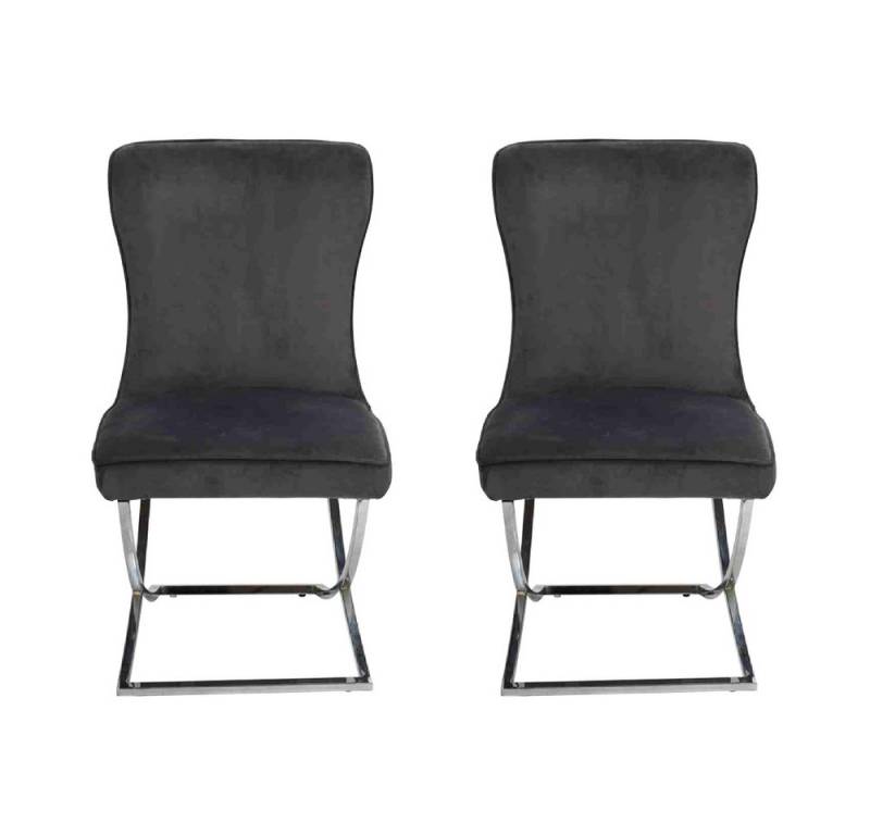 JVmoebel Esszimmerstuhl Luxuriöse Chesterfield Polsterstühle im 2er Set, Made in Europa von JVmoebel