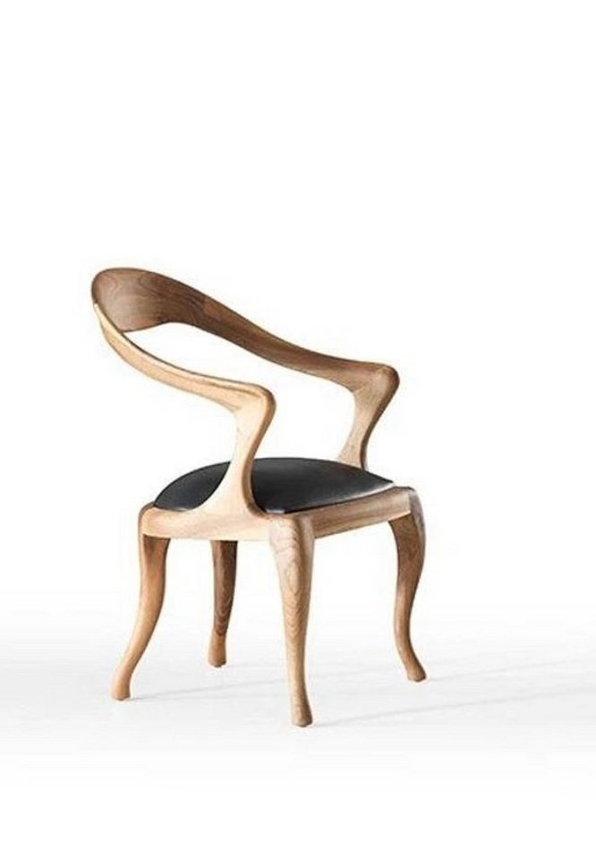 JVmoebel Esszimmerstuhl Modern Holz Stuhl Esszimmer Sitzmöbel Designer Lehnstuhl Luxus (1 St), Made in Europa von JVmoebel
