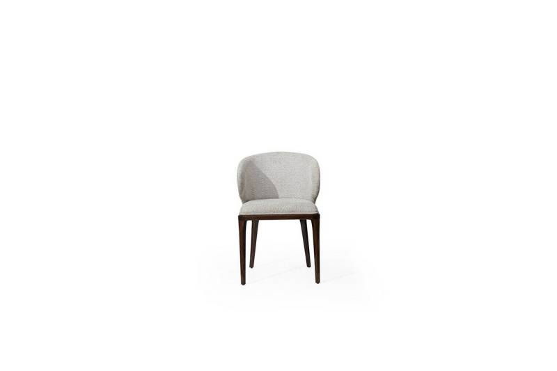 JVmoebel Esszimmerstuhl Moderne Designer Polsterstuhl in Elegantem Grau für das Esszimmer (1 St), Made in Europa von JVmoebel