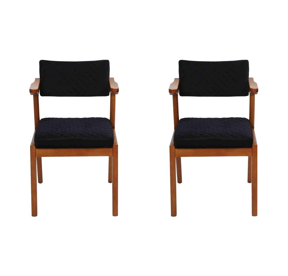 JVmoebel Esszimmerstuhl Moderne Holzmöbel: 2 Luxus Esszimmerstühle im Design (2 St), Made in Europa von JVmoebel
