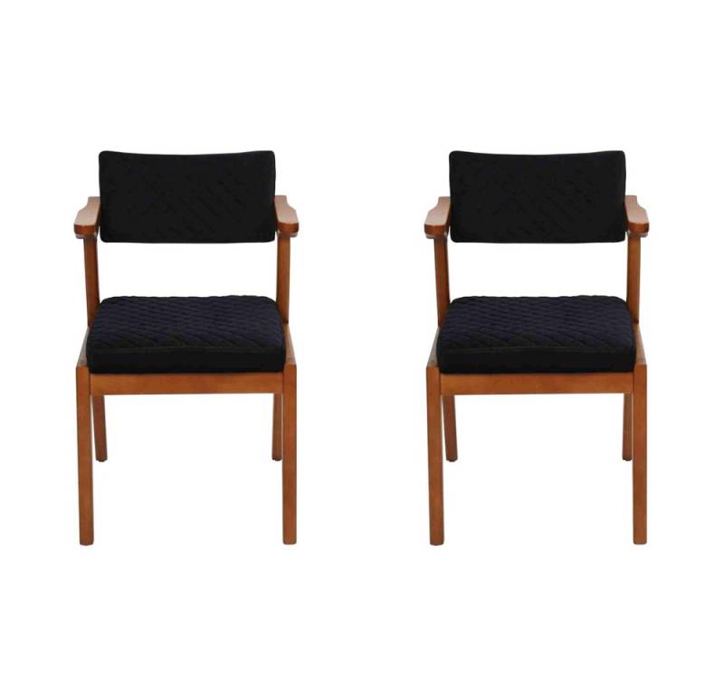 JVmoebel Esszimmerstuhl Moderne Holzmöbel: 2 Luxus Esszimmerstühle im Design (2 St), Made in Europa von JVmoebel