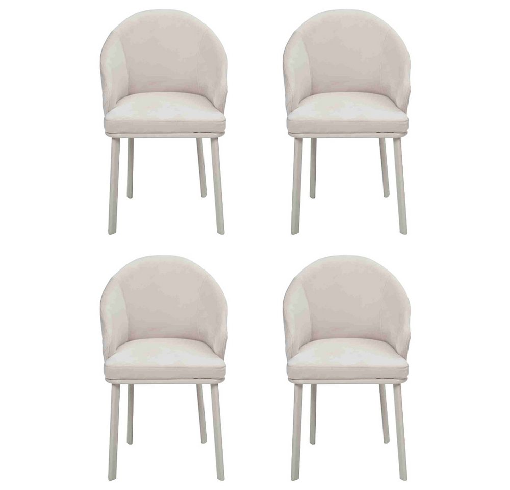 JVmoebel Esszimmerstuhl Moderne Holzstühle für das Esszimmer in weißem Design (4 St), Made in Europa von JVmoebel