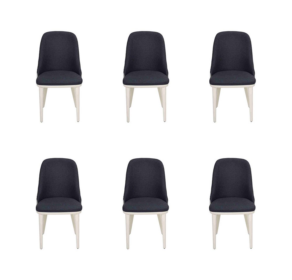 JVmoebel Esszimmerstuhl Moderne Luxus Stühle für das Esszimmer in buntem Design (6 St), Made in Europa von JVmoebel