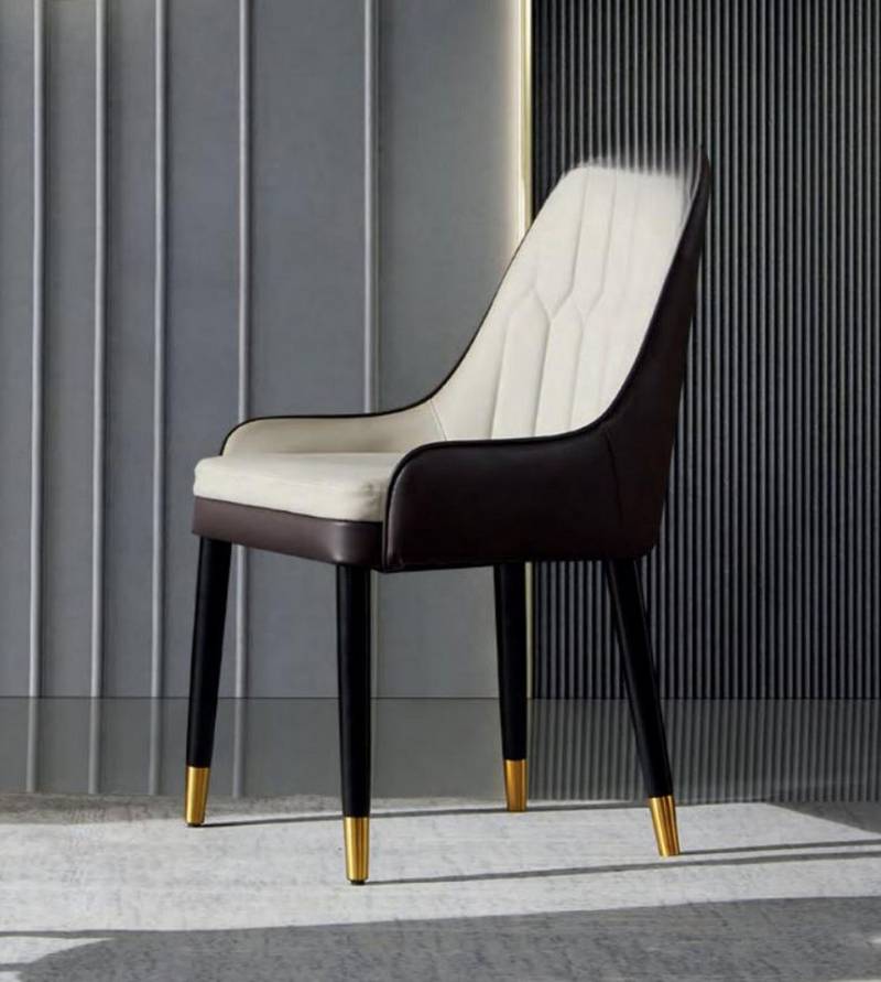 JVmoebel Esszimmerstuhl Moderner Esszimmerstuhl in Weiß aus Kunstleder (1 St), Made in Europa von JVmoebel