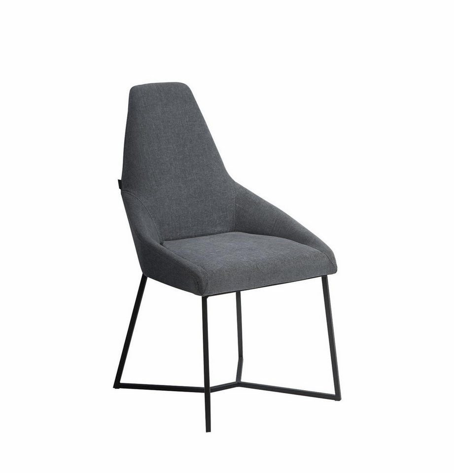 JVmoebel Esszimmerstuhl Moderner Polsterstuhl in Grau - Designer Esszimmerstuhl Neu (1 St), Made in Europa von JVmoebel