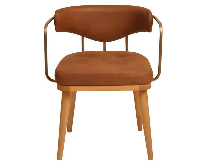 JVmoebel Esszimmerstuhl Moderner brauner Holzstuhl für das Esszimmer, Designer Lehnstuhl (1 St), Made in Europa von JVmoebel