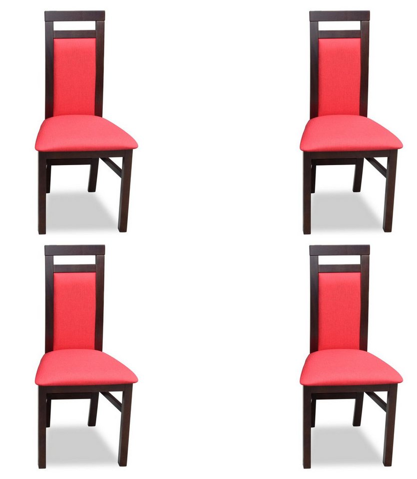 JVmoebel Esszimmerstuhl Modernes Set Sitz Polster Garnitur Esszimmer 4x Stühle Küche Gruppe, Made in Europa von JVmoebel