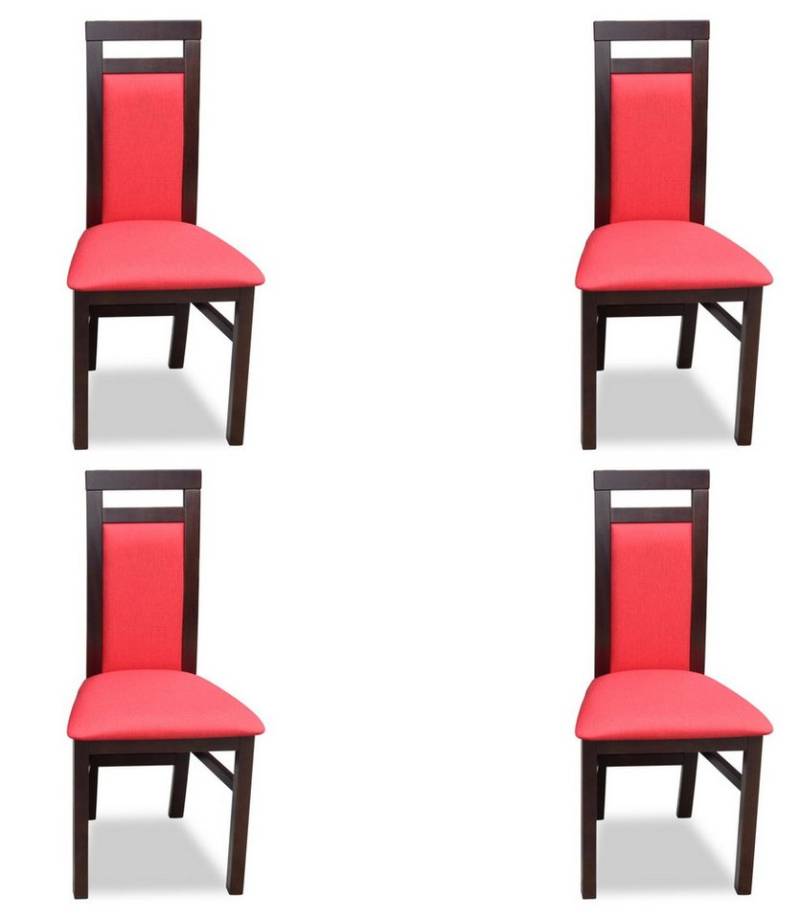 JVmoebel Esszimmerstuhl Modernes Set Sitz Polster Garnitur Esszimmer 4x Stühle Küche Gruppe, Made in Europa von JVmoebel