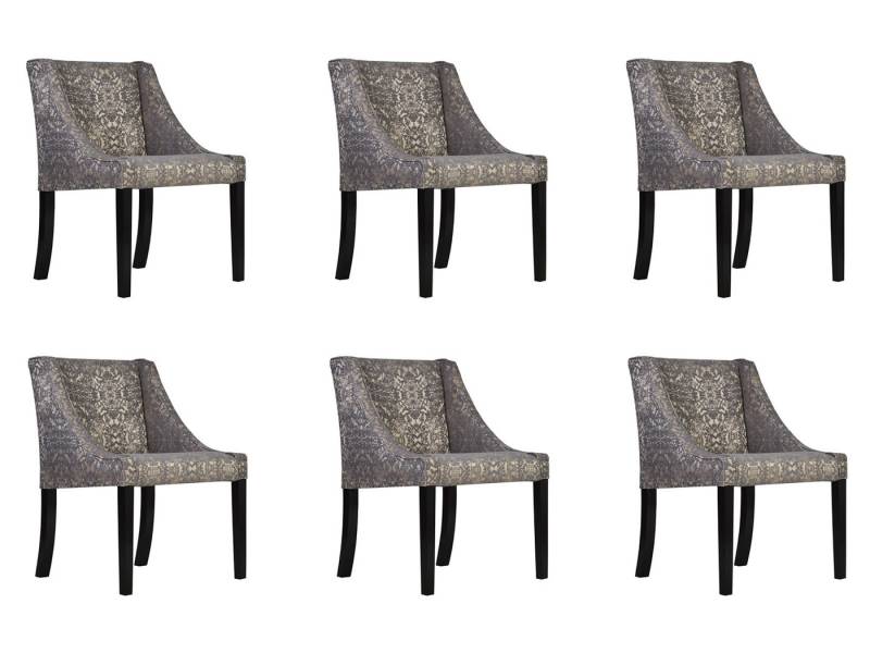 JVmoebel Esszimmerstuhl Polsterstühle Lounge Sessel Design Club Sitzgruppe 6er Set, Made in Europa JVmoebel Esszimmerstuhl Polsterstühle Lounge Sessel Design Club Sitzgruppe 6er Set, Made in Europa von JVmoebel