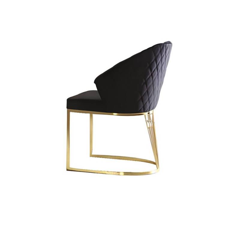 JVmoebel Esszimmerstuhl Polsterstühle für Esszimmer und Küche, 4er Set in Schwarz (4 St), Made in Europa von JVmoebel