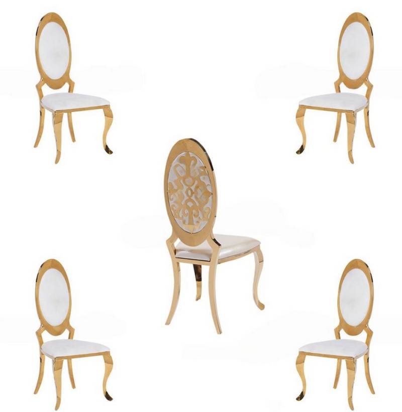 JVmoebel Esszimmerstuhl Polsterstuhl-Set aus Stoff und Holz für das Esszimmer (4 St), Made in Europa von JVmoebel