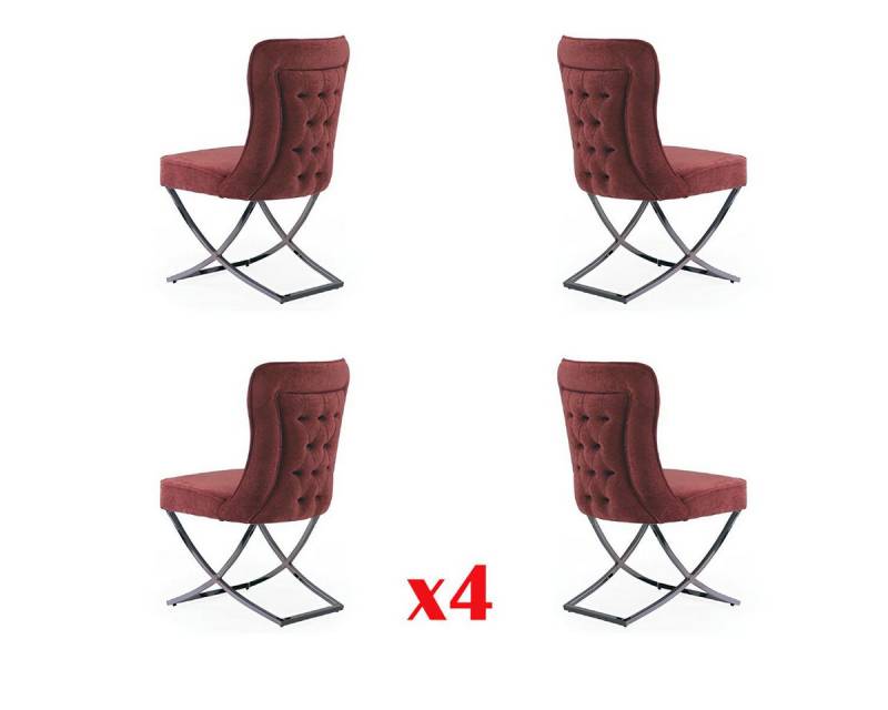 JVmoebel Esszimmerstuhl Polsterstuhl Set für Esszimmer – 4 stilvolle Gastro Sessel, Made in Europa JVmoebel Esszimmerstuhl Polsterstuhl Set für Esszimmer – 4 stilvolle Gastro Sessel, Made in Europa von JVmoebel