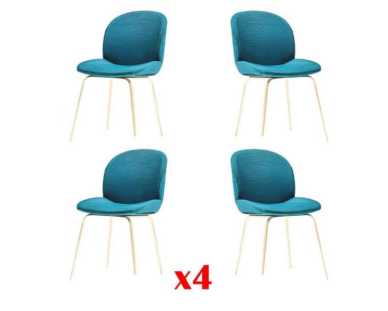 JVmoebel Esszimmerstuhl Polsterstuhl Set für das Esszimmer - 4er Garnitur aus Stoff, Made in Europa JVmoebel Esszimmerstuhl Polsterstuhl Set für das Esszimmer - 4er Garnitur aus Stoff, Made in Europa von JVmoebel