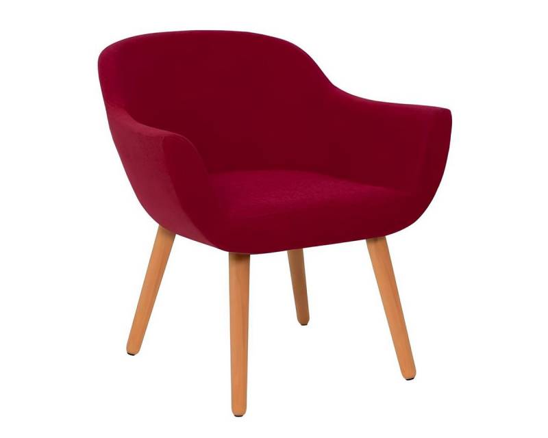 JVmoebel Esszimmerstuhl Rosa Eleganter Designerstuhl aus Holz für das Esszimmer (1 St), Made in Europa von JVmoebel