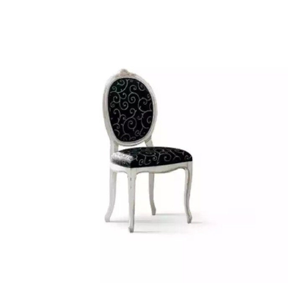 JVmoebel Esszimmerstuhl Schwarz Stuhl Holz Italienische Möbel Esszimmer Luxus Design (1 St), Made in Italy von JVmoebel
