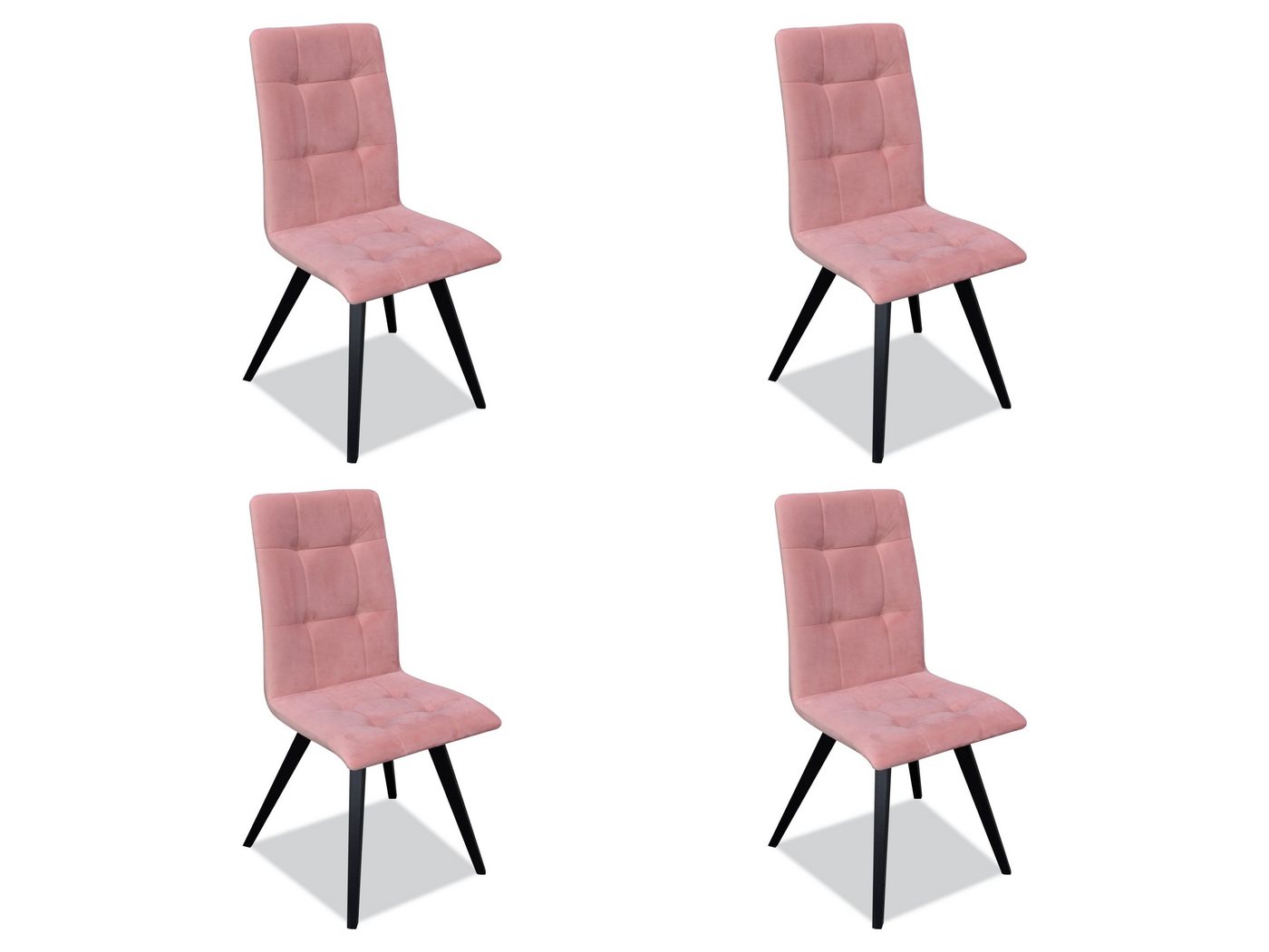 JVmoebel Esszimmerstuhl Set 4x Stühle Textil Polster Lehn Massiv Holz Esszimmer Sitz Möbel, Made in Europa JVmoebel Esszimmerstuhl Set 4x Stühle Textil Polster Lehn Massiv Holz Esszimmer Sitz Möbel, Made in Europa von JVmoebel