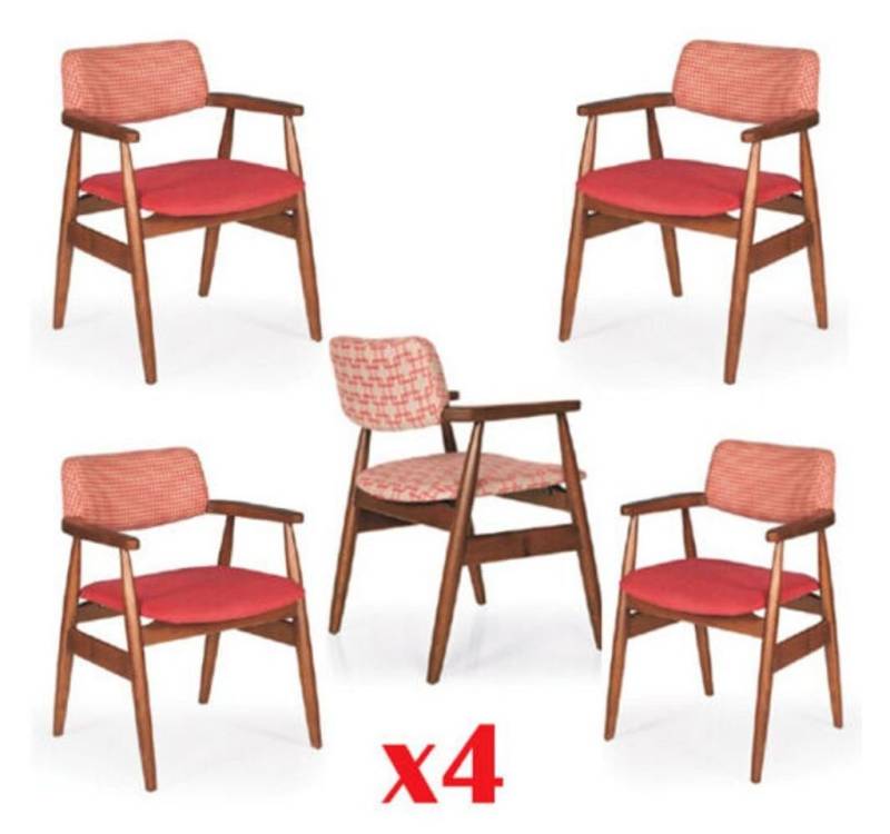 JVmoebel Esszimmerstuhl Set Esszimmer Stühle Polsterstuhl Textil für Küche und Wohnzimmer, Made in Europa JVmoebel Esszimmerstuhl Set Esszimmer Stühle Polsterstuhl Textil für Küche und Wohnzimmer, Made in Europa von JVmoebel