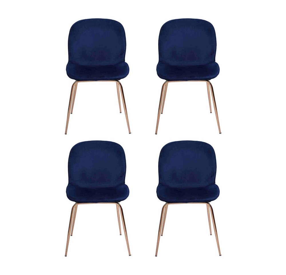 JVmoebel Esszimmerstuhl Stuhlset 4x Esszimmerstühle mit Textilpolsterung (4 St), Made in Europa von JVmoebel
