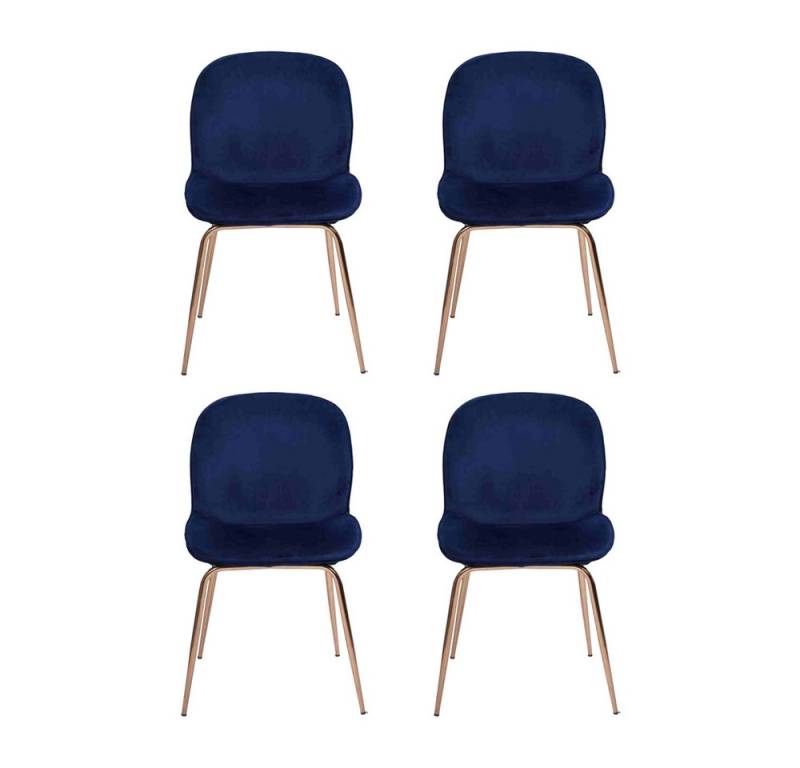 JVmoebel Esszimmerstuhl Stuhlset 4x Esszimmerstühle mit Textilpolsterung (4 St), Made in Europa von JVmoebel