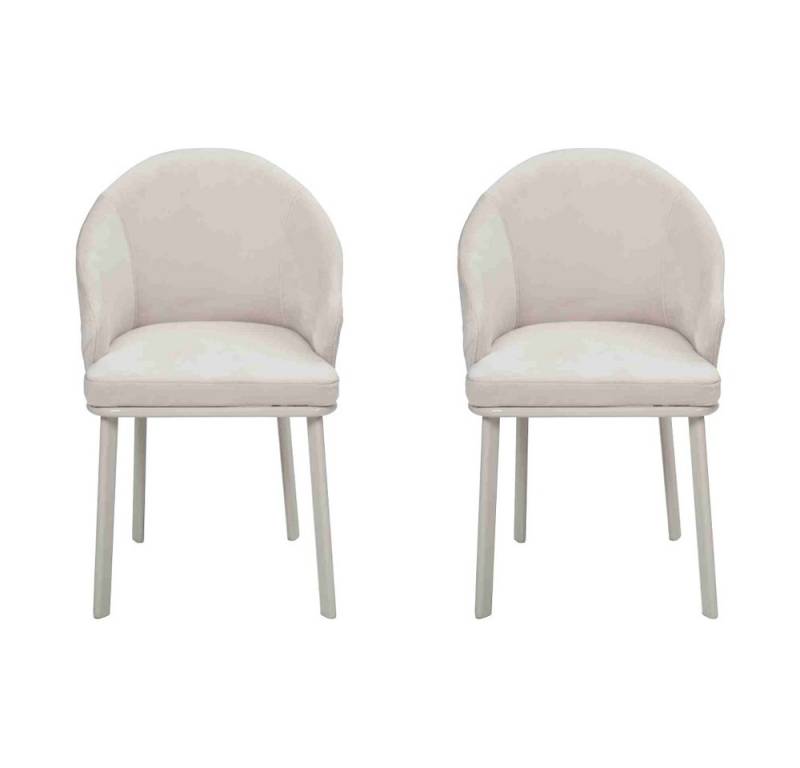 JVmoebel Esszimmerstuhl Weiße Designer Stühle für modernes Esszimmer und Küche - 2er Set (2 St), Made in Europa von JVmoebel