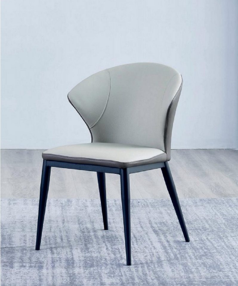 JVmoebel Esszimmerstuhl Weiße Stuhl Designer Textil Einsitzer Esszimmer Edle Holzstühle (1 St), Made in Europa von JVmoebel