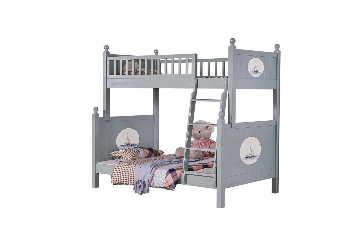 JVmoebel Etagenbett, Elegantes Kinderzimmer Bett Etagen Hochbett Luxus Jugendbett Hoch von JVmoebel