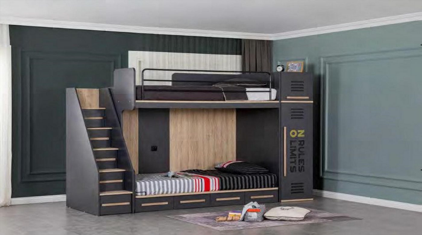 JVmoebel Etagenbett Hochbett Jugendzimmer Kinderbett Jugendzimmer Hochbetten Etagen Bett, Made in Europa JVmoebel Etagenbett Hochbett Jugendzimmer Kinderbett Jugendzimmer Hochbetten Etagen Bett, Made in Europa von JVmoebel