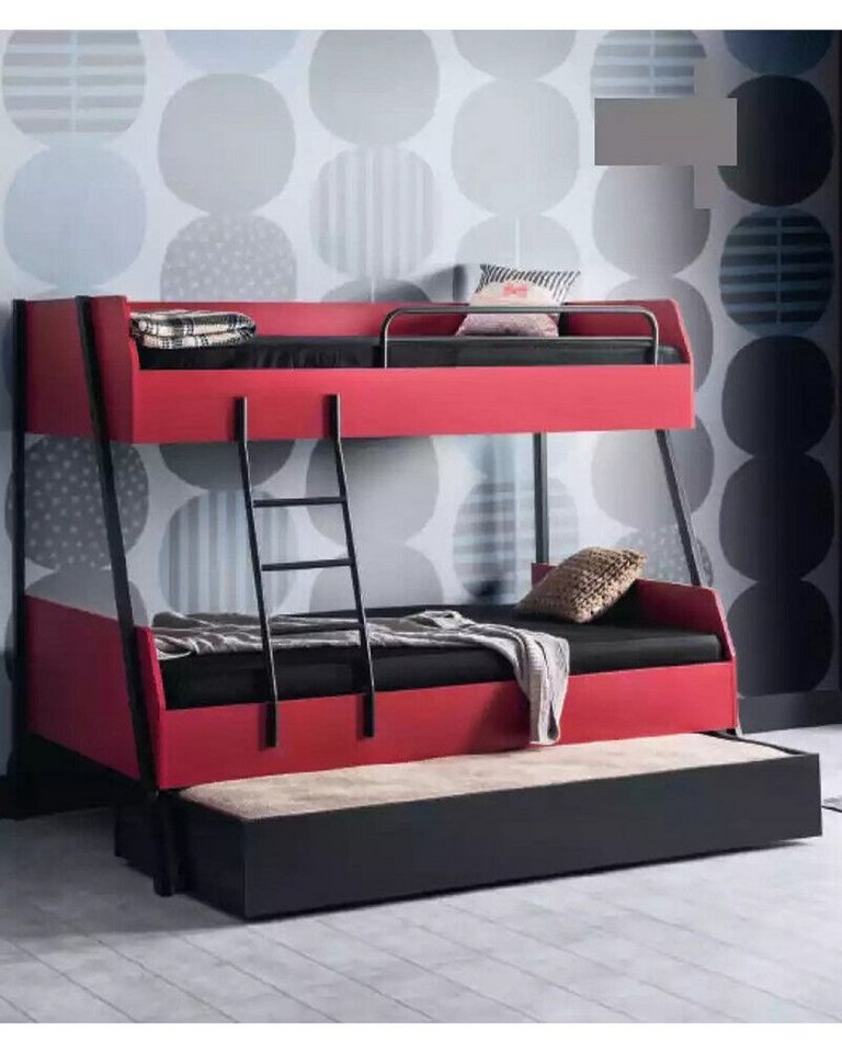 JVmoebel Etagenbett, Jugendbett Kinderbett Kids Design Modern Bett Kinderzimmer Holz Betten von JVmoebel