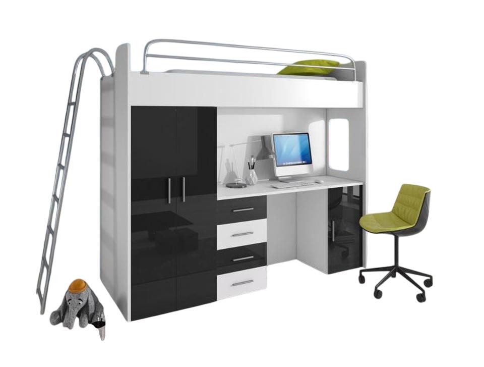 JVmoebel Etagenbett Hochbett Etagenbett mit Schrank & Schreibtisch für Kinderzimmer, Made in Europe JVmoebel Etagenbett Hochbett Etagenbett mit Schrank & Schreibtisch für Kinderzimmer, Made in Europe von JVmoebel